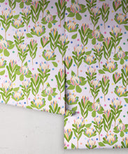 Load image into Gallery viewer, Protea Party Wallpaper • Lilac • Rolls