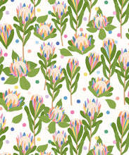 Load image into Gallery viewer, Protea Party Wallpaper • Fruity White • Swatch