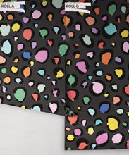 Load image into Gallery viewer, Rainbow Leopard Wallpaper • Charcoal • Rolls