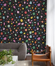Load image into Gallery viewer, Rainbow Leopard Wallpaper • Charcoal • Insitu
