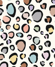 Load image into Gallery viewer, Rainbow Leopard Wallpaper • Pastel Cream • Swatch