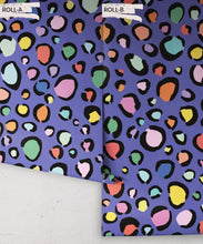 Load image into Gallery viewer, Rainbow Leopard Wallpaper • Periwinkle • Rolls