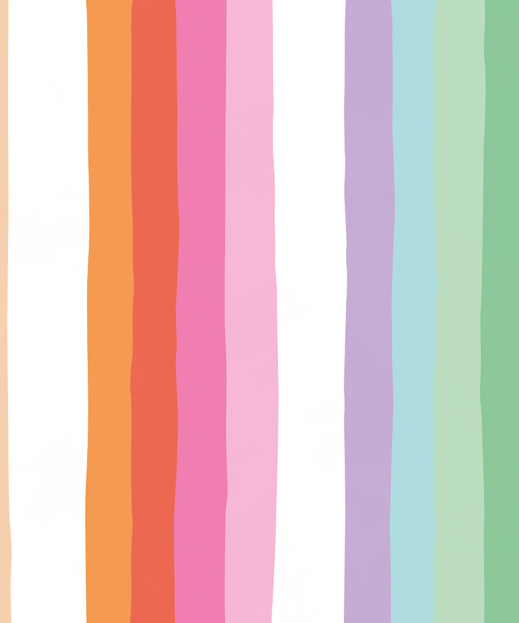 Rainbow Wall Mural • Bright Simple • Swatch