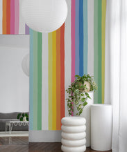Load image into Gallery viewer, Rainbow Wall Mural • Bright Simple • Insitu