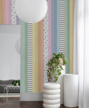 Load image into Gallery viewer, Rainbow Wall Mural • Pastel White • Insitu