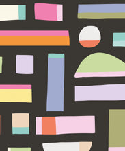 Load image into Gallery viewer, Shape Play Mural • Black • Swatch