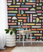 Load image into Gallery viewer, Shape Play Mural • Black • Insitu