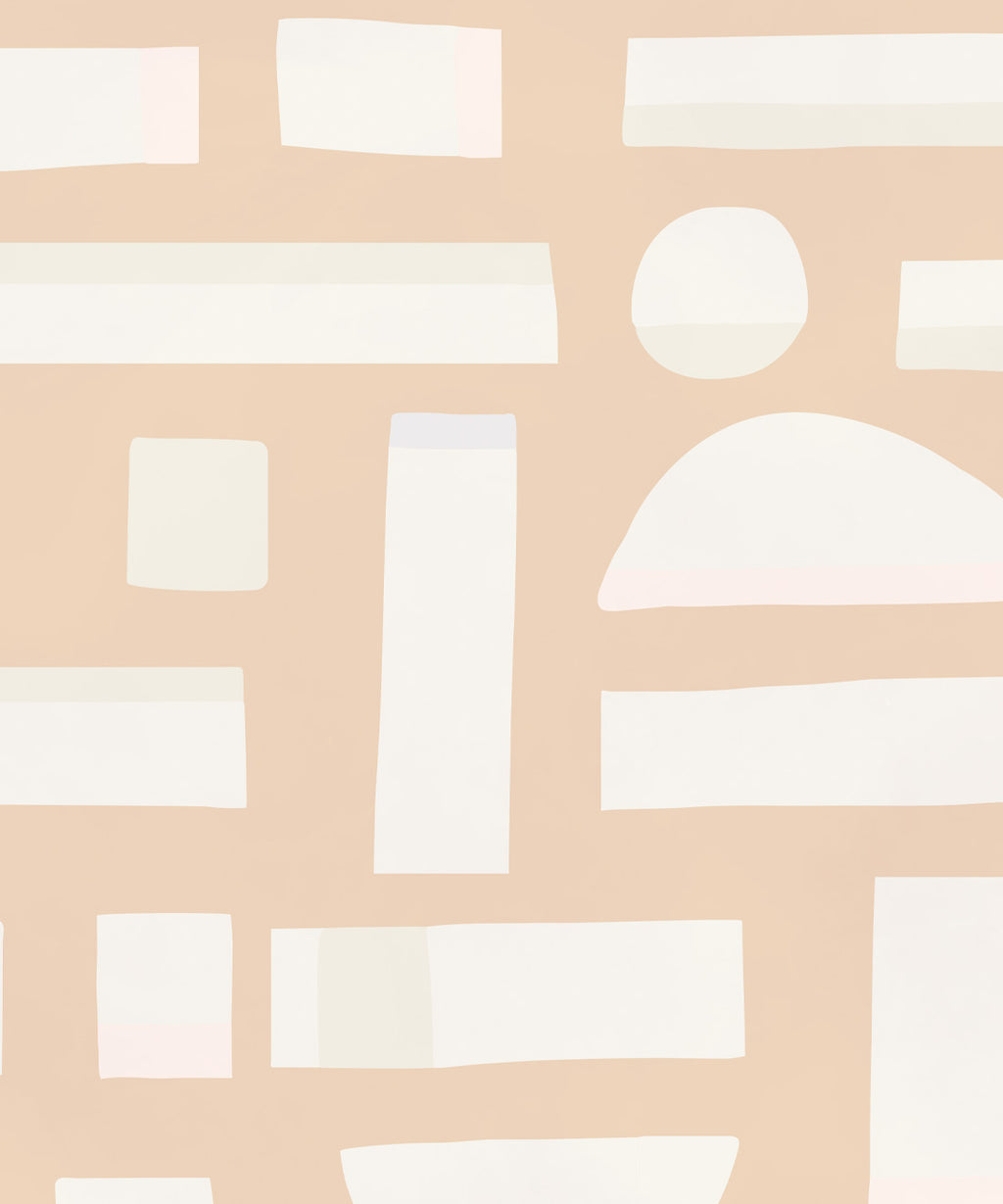 Shape Play Mural • Mother of Pearl • Swatch