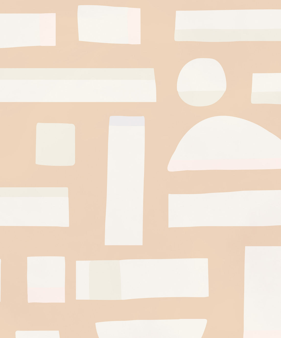 Shape Play Mural • Mother of Pearl • Swatch