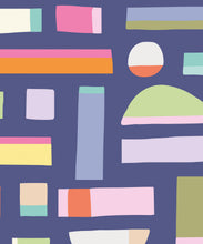 Load image into Gallery viewer, Shape Play Mural • Navy • Swatch