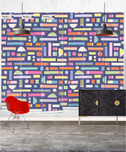 Load image into Gallery viewer, Shape Play Mural • Navy • Panels