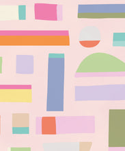 Load image into Gallery viewer, Shape Play Mural • Pink • Swatch