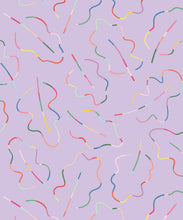 Load image into Gallery viewer, Spring Leaves Wallpaper • Lilac • Swatch