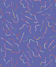 Load image into Gallery viewer, Spring Leaves Wallpaper • Periwinkle • Swatch
