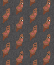 Load image into Gallery viewer, Stronger Together Wallpaper • Charcoal • Swatch