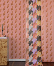Load image into Gallery viewer, Stronger Together Wallpaper • Peach • Insitu