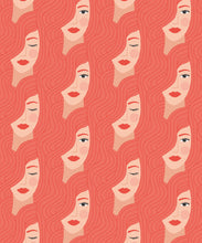 Load image into Gallery viewer, Stronger Together Wallpaper • Red • Swatch