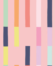 Load image into Gallery viewer, Sweet Rainbow Stripe Wallpaper • Peach • Swatch