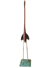 Load image into Gallery viewer, Vintage Metal Flamingo Folk Art