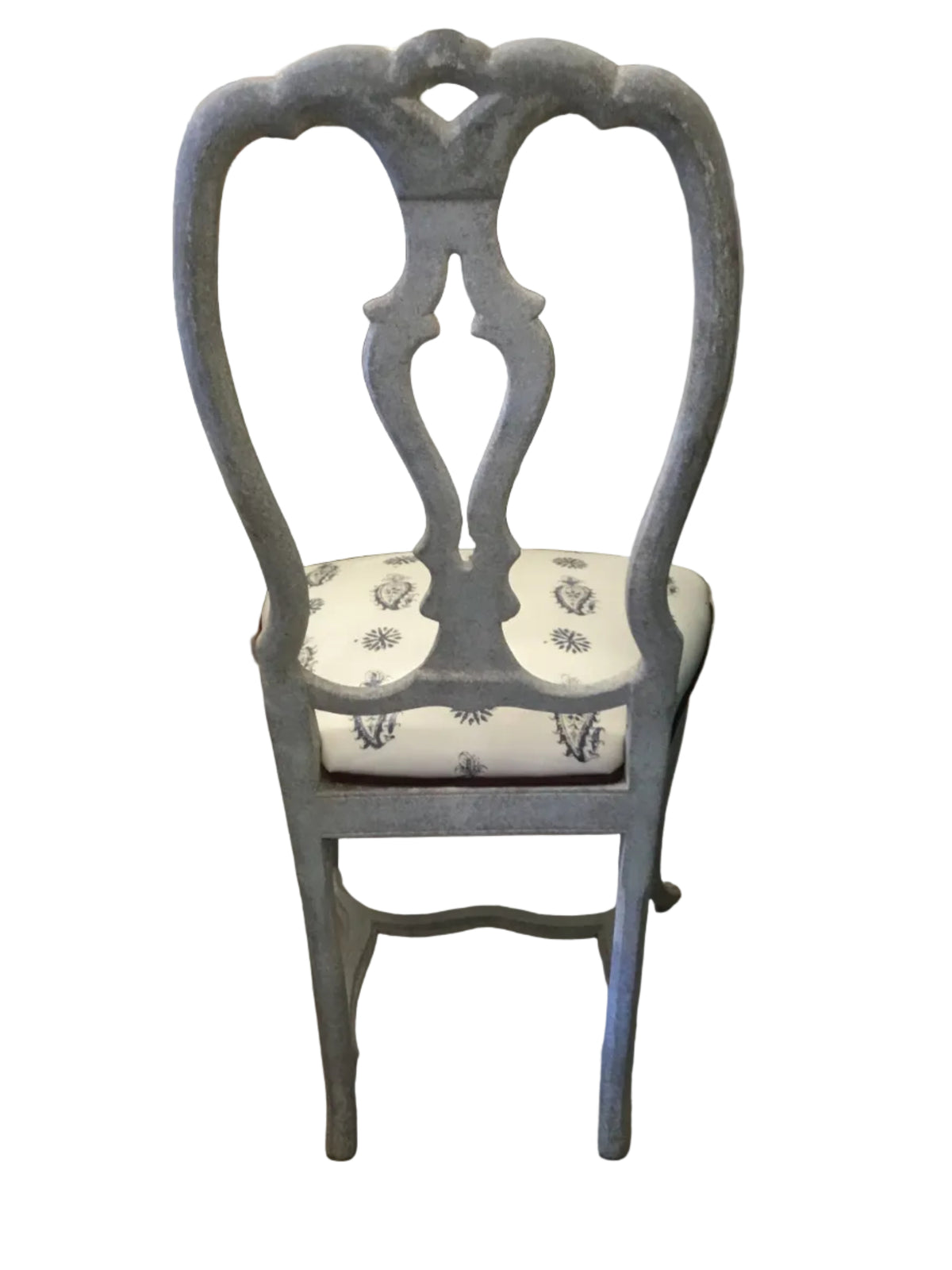 set of 4 metal dining chair with cushion