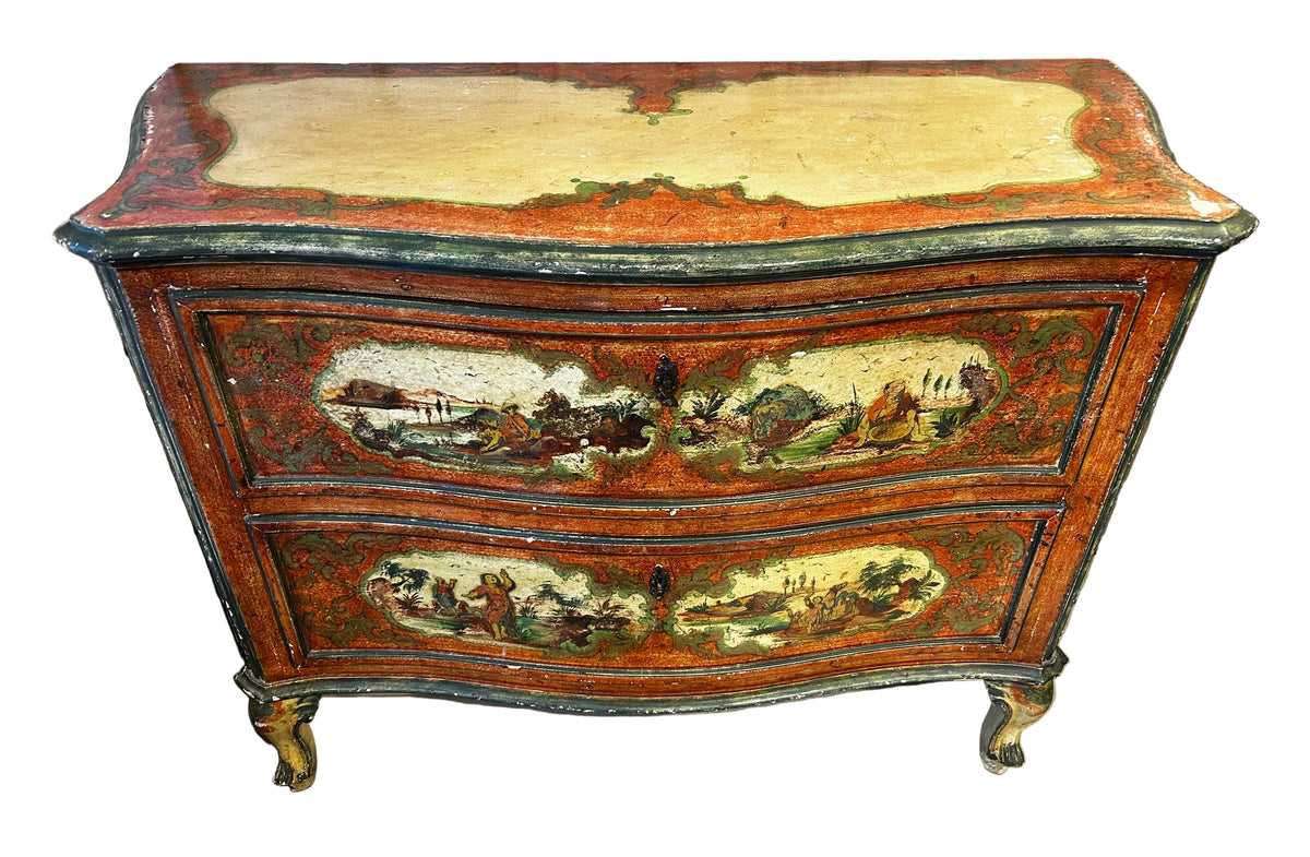 italian lacquered commode