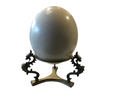 Ostrich Egg with solid brass base