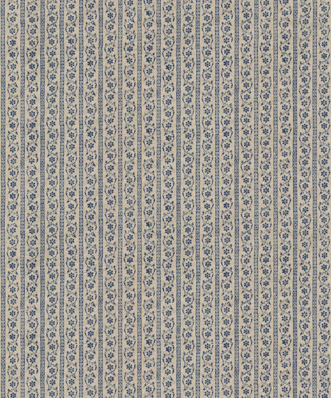 Daisy Chain Wallpaper • Indigo Natural • Swatch