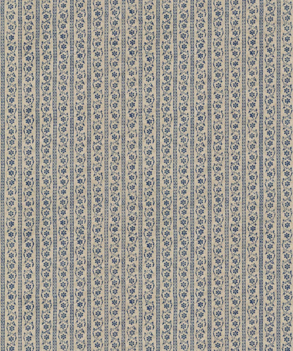 Daisy Chain Wallpaper • Indigo Natural • Swatch