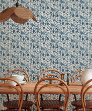Load image into Gallery viewer, Vintage Bluebirds Wallpaper • Insitu
