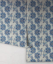 Load image into Gallery viewer, French Floral Wallpaper • Indigo Natural Stripe • Rolls