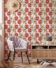 Load image into Gallery viewer, French Floral Wallpaper • Multi Ivory • Insitu