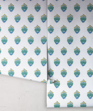 Load image into Gallery viewer, Buti Wallpaper • Green Ivory • Rolls
