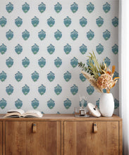 Load image into Gallery viewer, Buti Wallpaper • Indigo Ivory • Insitu