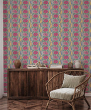 Load image into Gallery viewer, French Roses Wallpaper • Multi Natural • Insitu
