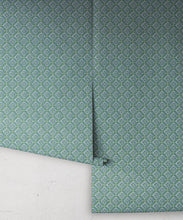 Load image into Gallery viewer, Istanbul Wallpaper • Green Sky Ivory • Rolls