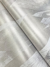 Load image into Gallery viewer, Shimmering Canopy Wide Width Wallpaper - Light Grey wallpaper detail