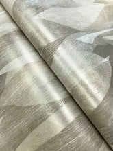 Load image into Gallery viewer, Shimmering Canopy Wide Width Wallpaper - Neutral wallpaper detail