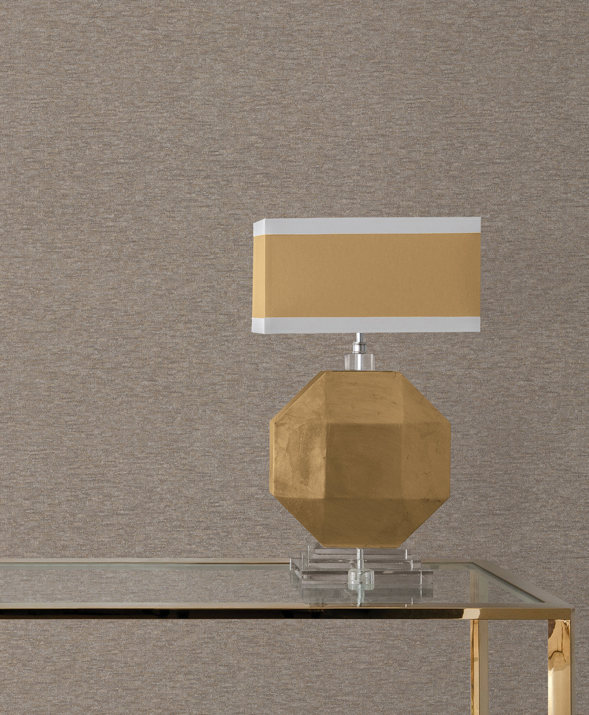 Tide Water Wide Width Wallpaper - Brown room setting