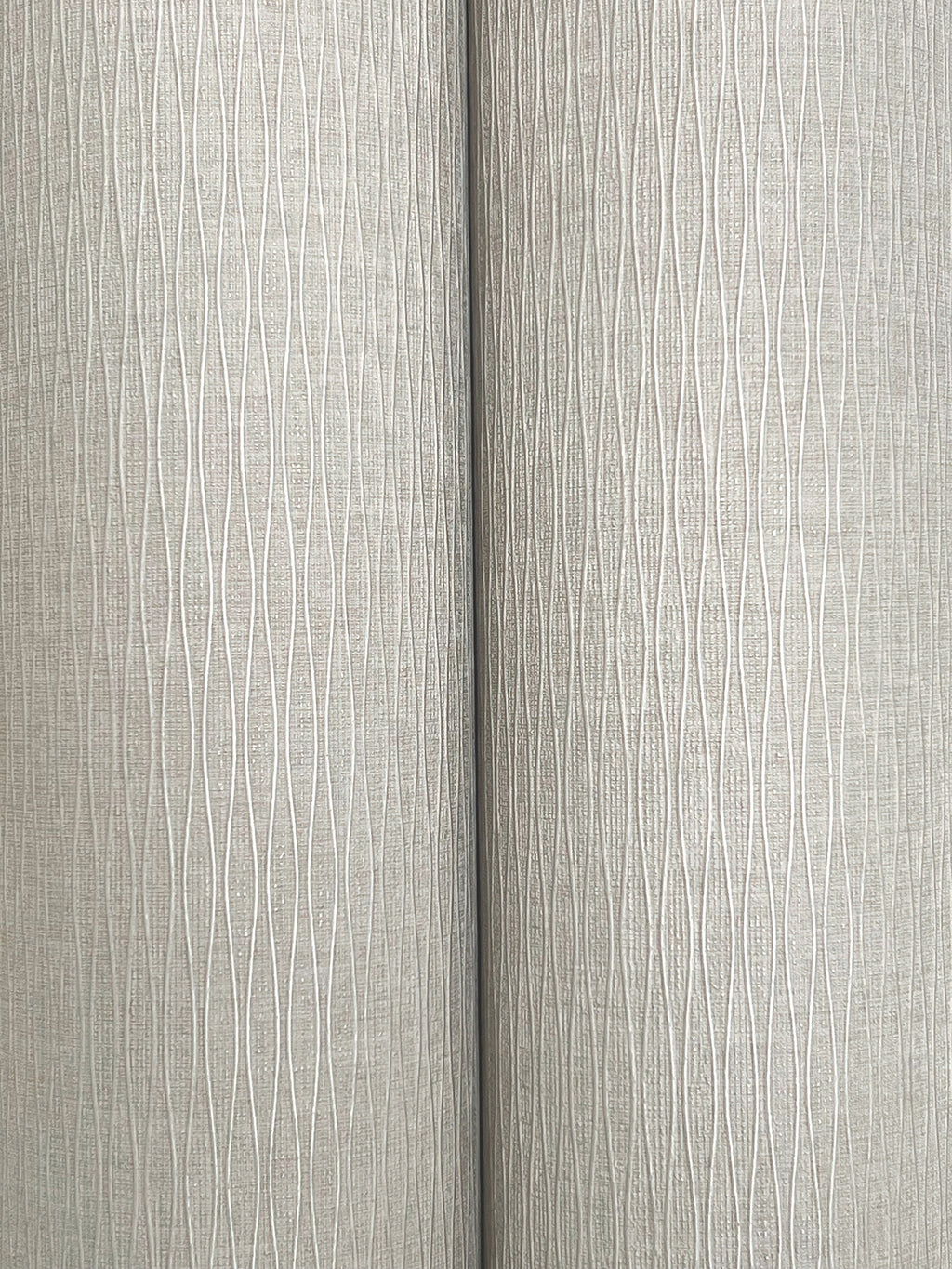 Ripple Effect Wide Width Wallpaper - Taupe wallpaper detail