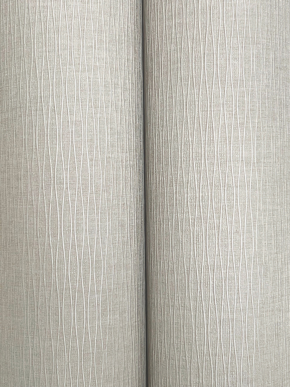 Ripple Effect Wide Width Wallpaper - Taupe wallpaper detail