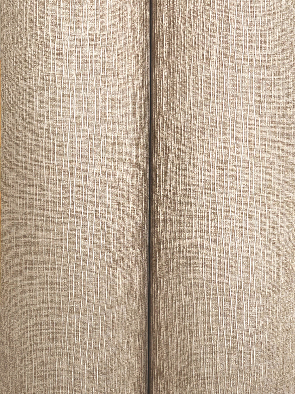 Ripple Effect Wide Width Wallpaper - Light Brown wallpaper detail