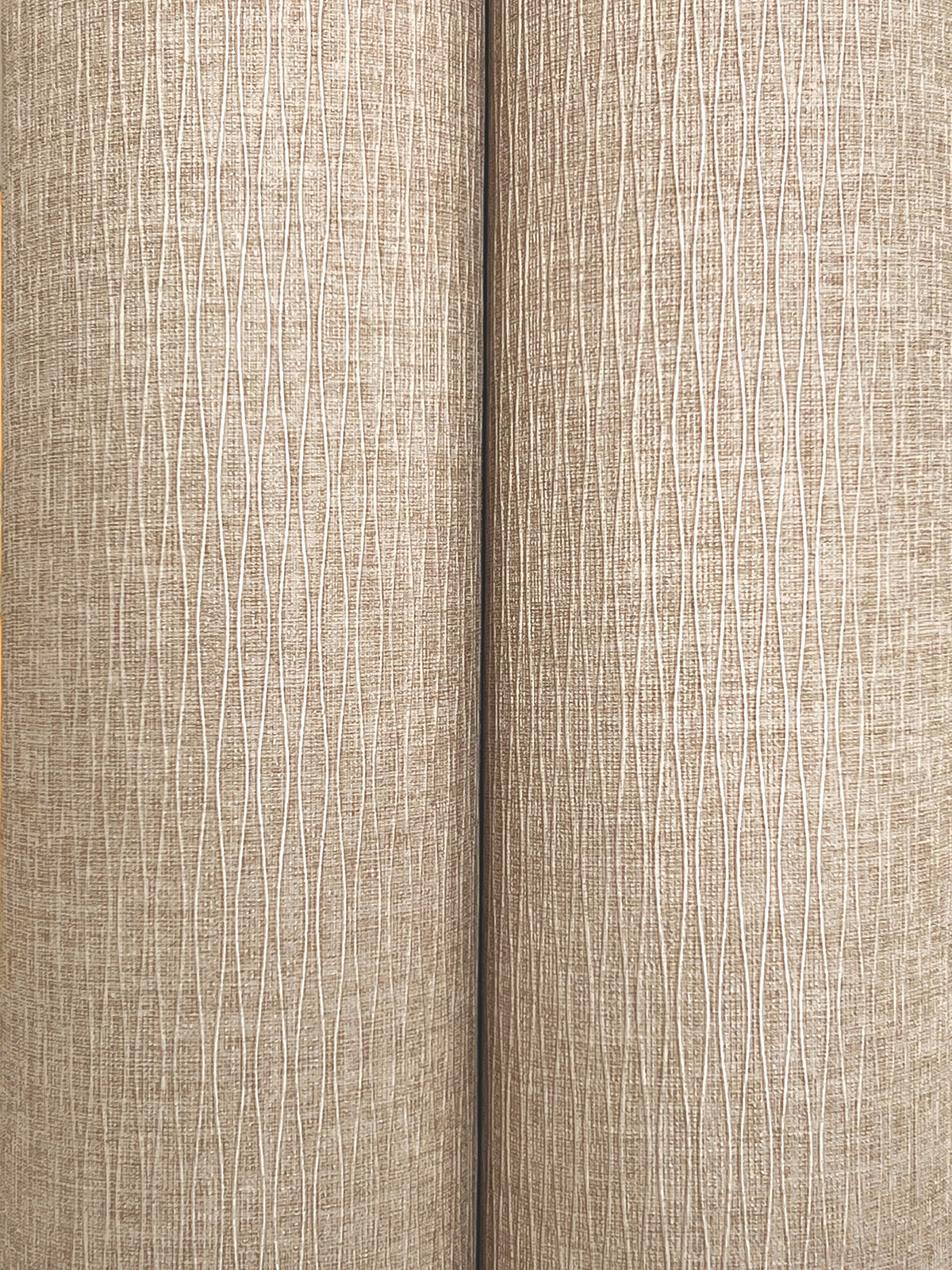 Ripple Effect Wide Width Wallpaper - Light Brown wallpaper detail