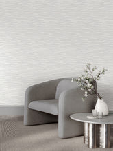 Load image into Gallery viewer, Foundations Wide Width Wallpaper - Dove room setting