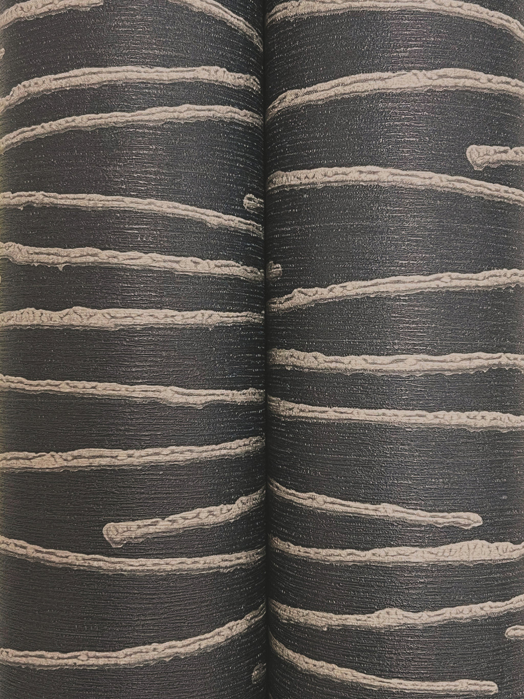 Foundations Wide Width Wallpaper - Charcoal wallpaper detail
