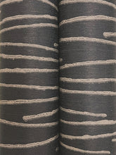 Load image into Gallery viewer, Foundations Wide Width Wallpaper - Charcoal wallpaper detail