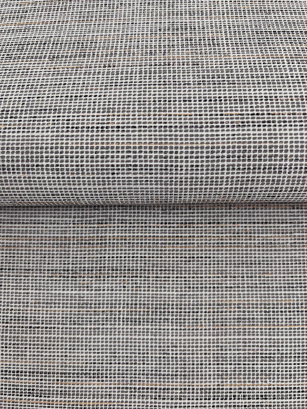 Drift Weave Wide Width Wallpaper - Grey wallpaper detail