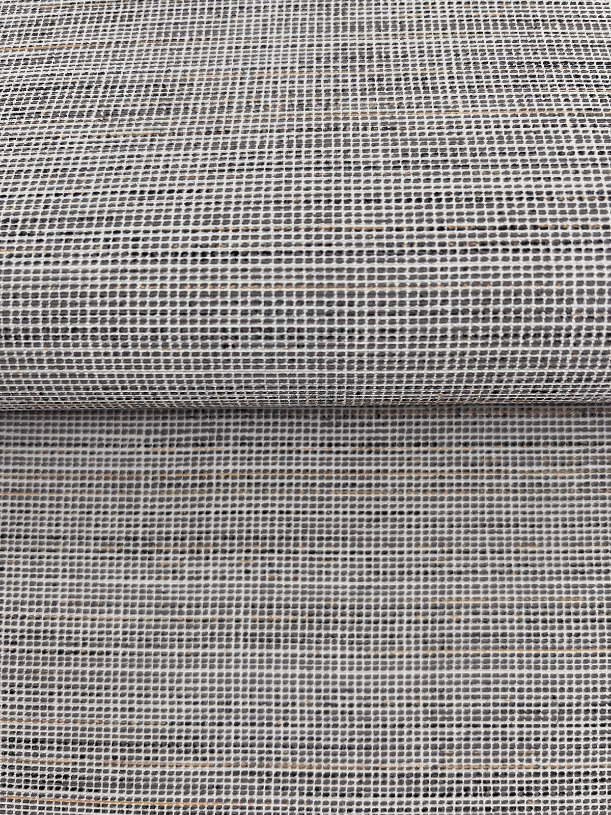 Drift Weave Wide Width Wallpaper - Grey wallpaper detail