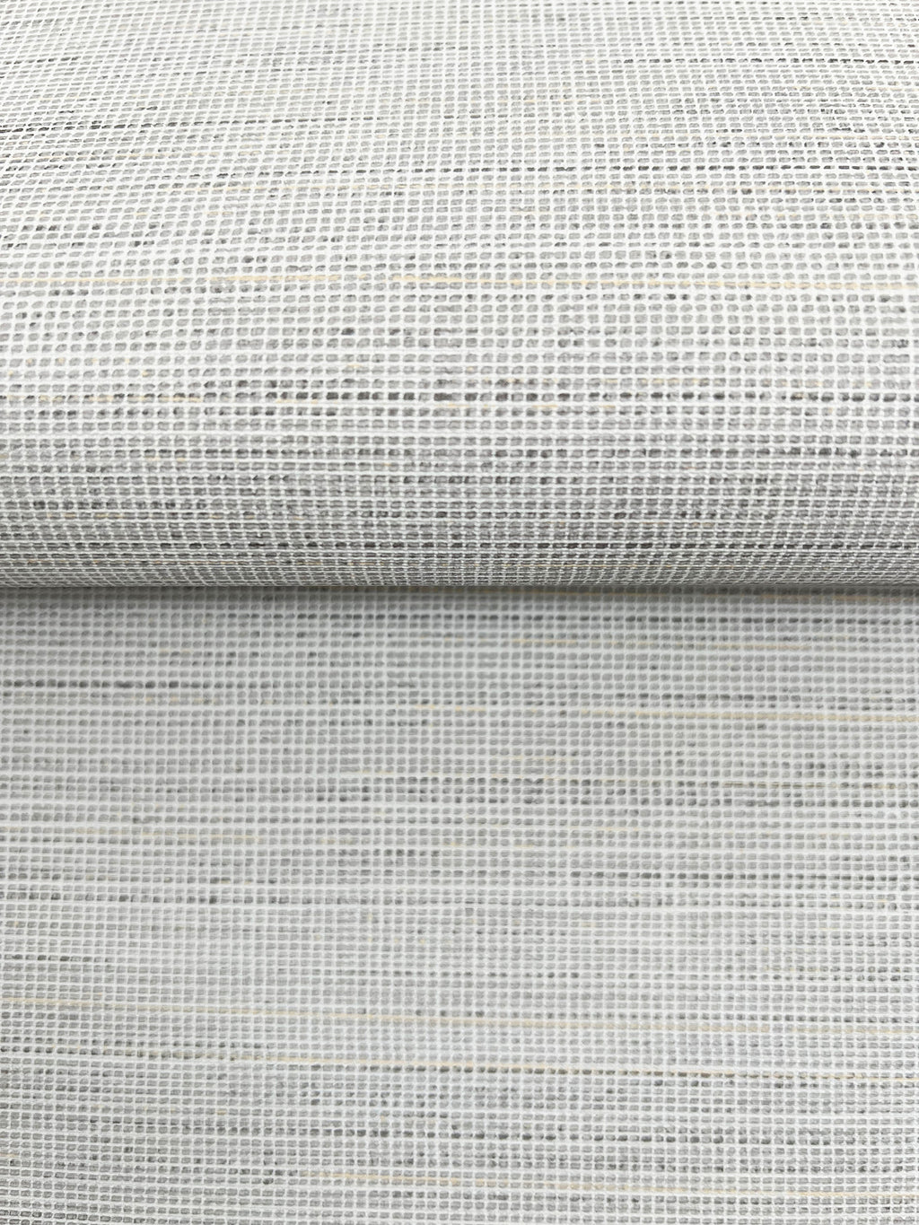 Drift Weave Wide Width Wallpaper - Light Grey wallpaper detail