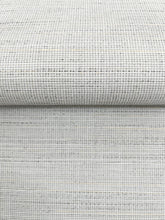 Load image into Gallery viewer, Drift Weave Wide Width Wallpaper - Light Grey wallpaper detail