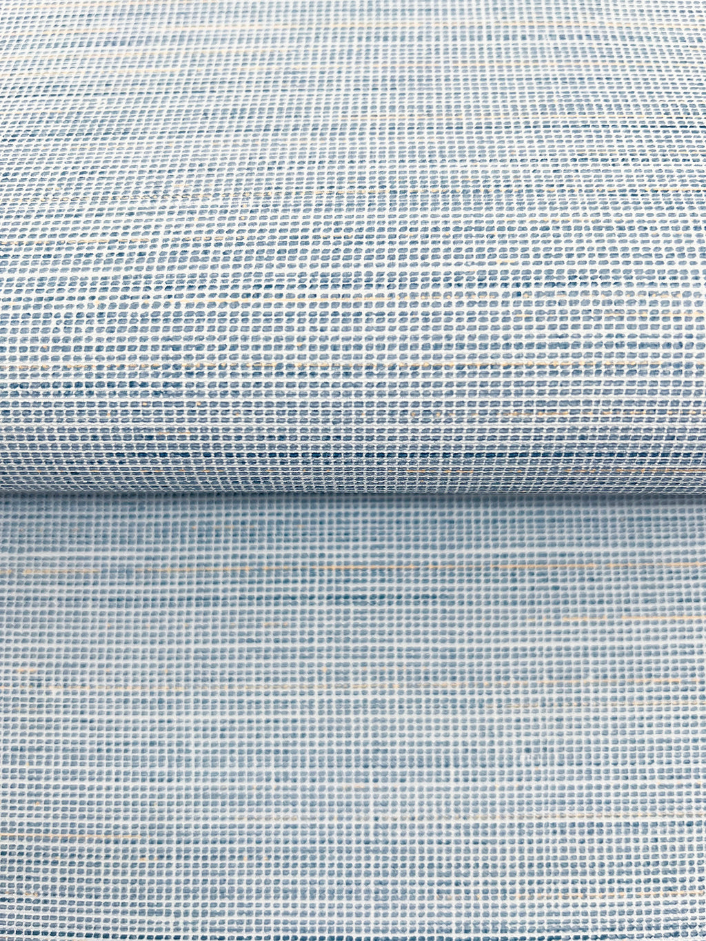 Drift Weave Wide Width Wallpaper - Blue wallpaper detail